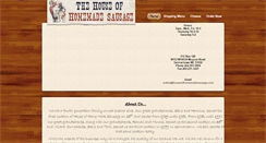 Desktop Screenshot of houseofhomemadesausage.com